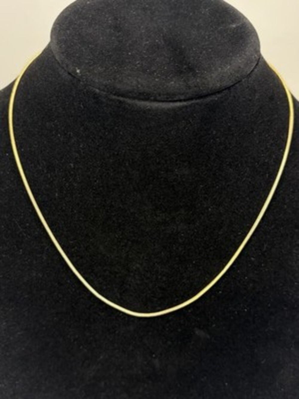 BaubleBar Gold Tone Snake Chain Necklace Round Logo Tag Minimalist Adj 16"-18"
